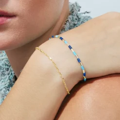 Pulsera de Plata de Ley 925 acabado en oro amarillo de 18k - Chokki