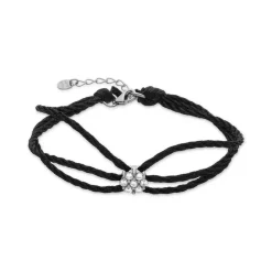 Pulsera de Plata de Ley 925 y Circonita Brillante acabada en rodio - Oris