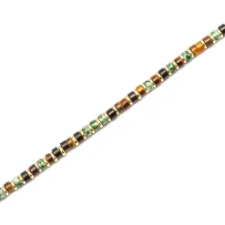 Pulsera de Plata de Ley 925 y Ojo de Tigre acabado oro 18k - Ryhu