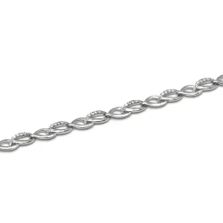 Pulsera de Plata de Ley 925 con Circonita Brillante acabada en rodio - Zalik