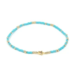 Pulsera de Plata de Ley 925 y Circonita Multicolor acabado en oro amarillo 18k - Lalo