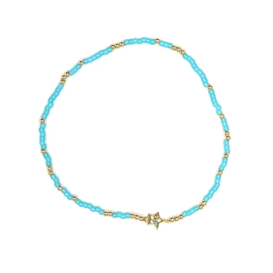 Pulsera de Plata de Ley 925 y Circonita Multicolor acabado en oro amarillo 18k - Lalo