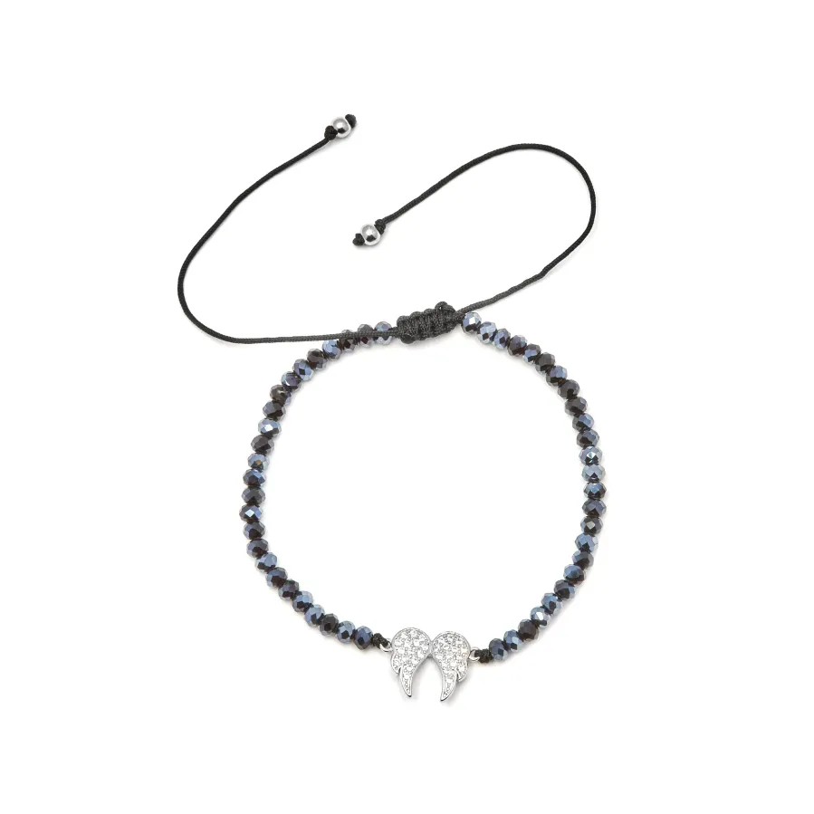 Pulsera de Plata de Ley 925 con Circonita Brillante acabada en rodio - Pureza