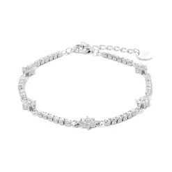 Pulsera de Plata de Ley 925 con Circonita Brillante acabada en rodio - Dader