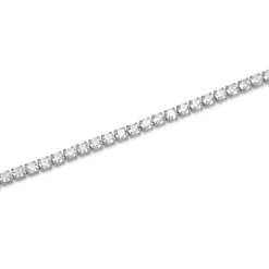Pulsera de Plata de Ley 925 con Circonita Brillante acabada en rodio - Tahu