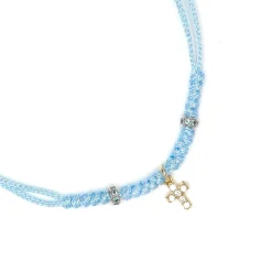 Pulsera de Plata de Ley 925 y Circonita Multicolor acabado en oro amarillo 18k - Modry