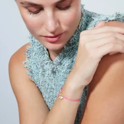Pulsera de Plata de Ley 925 y Circonita Multicolor acabado en oro amarillo de 18k - Ruzin