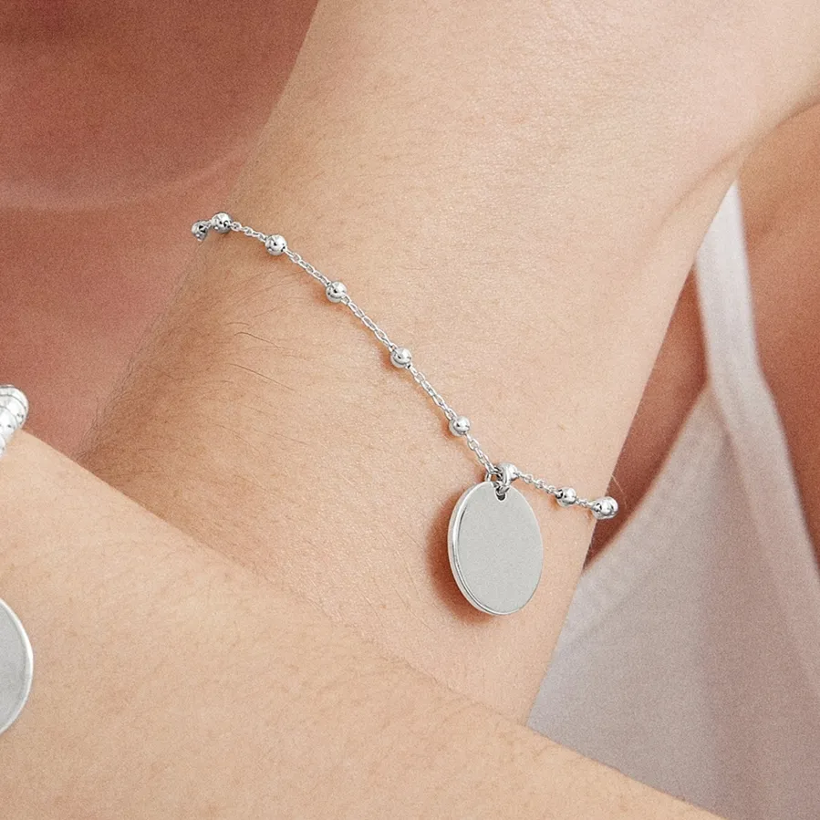 Pulsera de Plata de Ley 925 acabada en rodio - Mi Sol