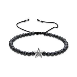 Pulsera de Plata de Ley 925 y Circonita Brillante acabada en rodio - Tuthe