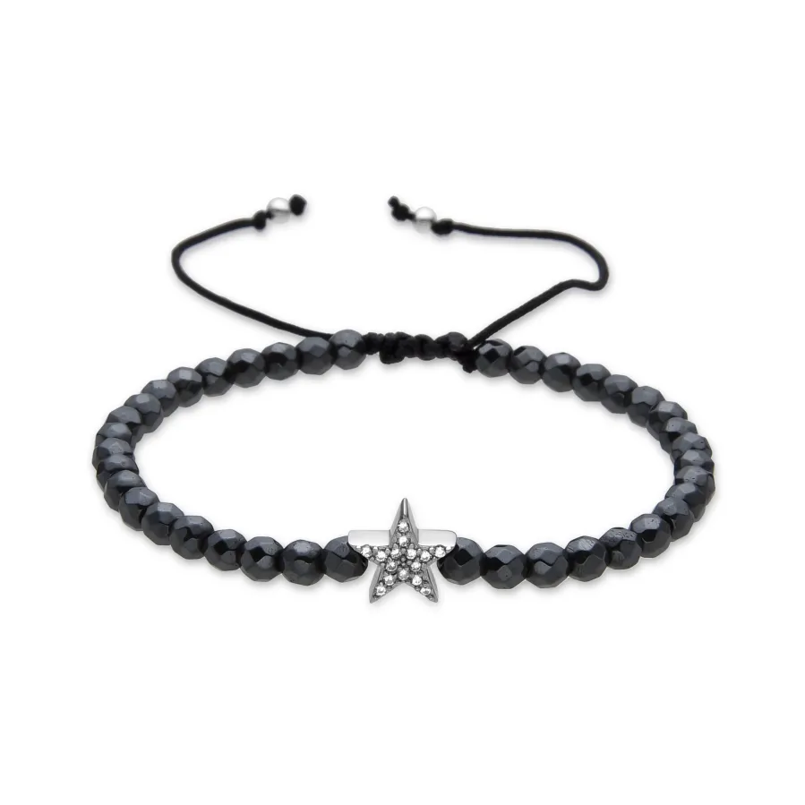 Pulsera de Plata de Ley 925 y Circonita Brillante acabada en rodio - Tuthe