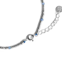 Pulsera de Plata de Ley 925 y Circonita Azul acabado en rodio - Simder