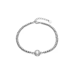 Pulsera de Plata de Ley 925 y Circonita Brillante acabada en rodio - Kired