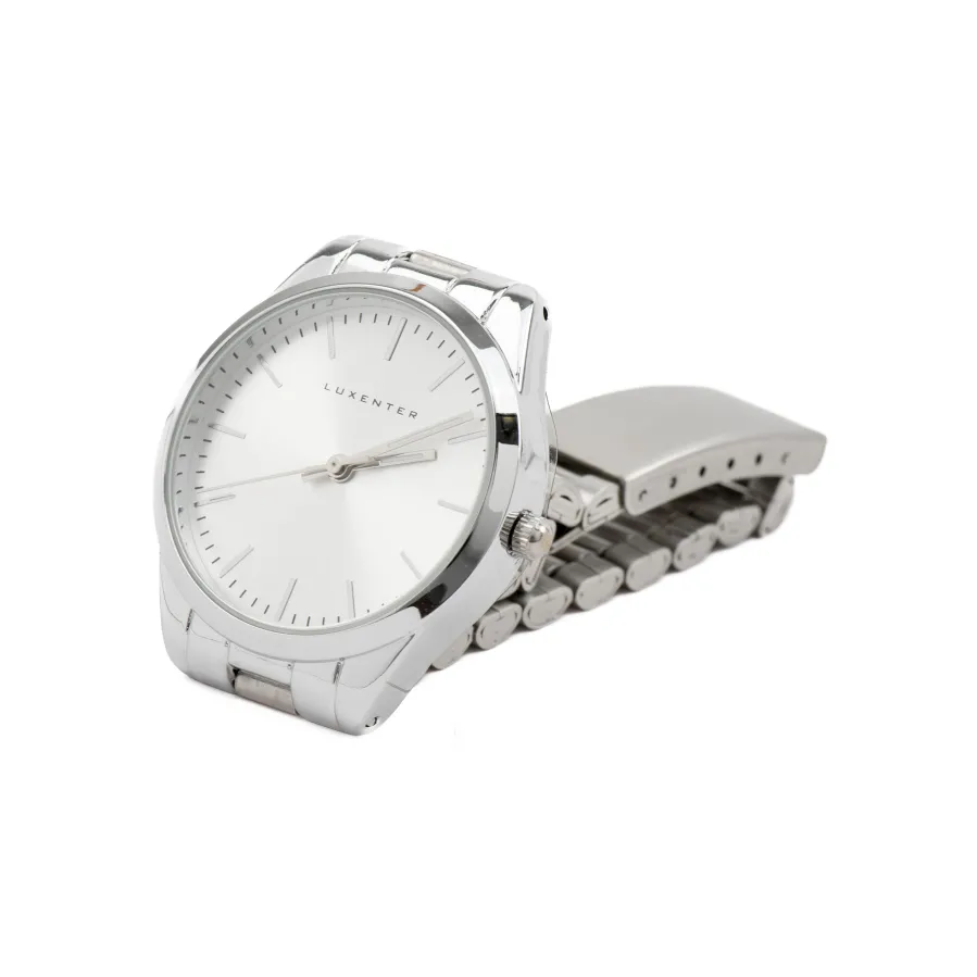 Reloj con Metalizado Blanco acabado plata - Verni