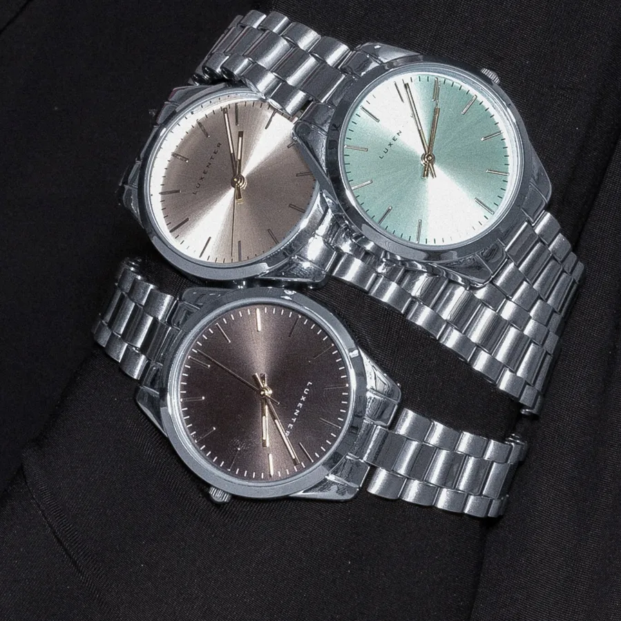 Reloj con Metalizado Blanco acabado plata - Verni