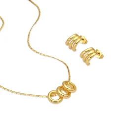 Set acabado en oro amarillo 18k - Khima
