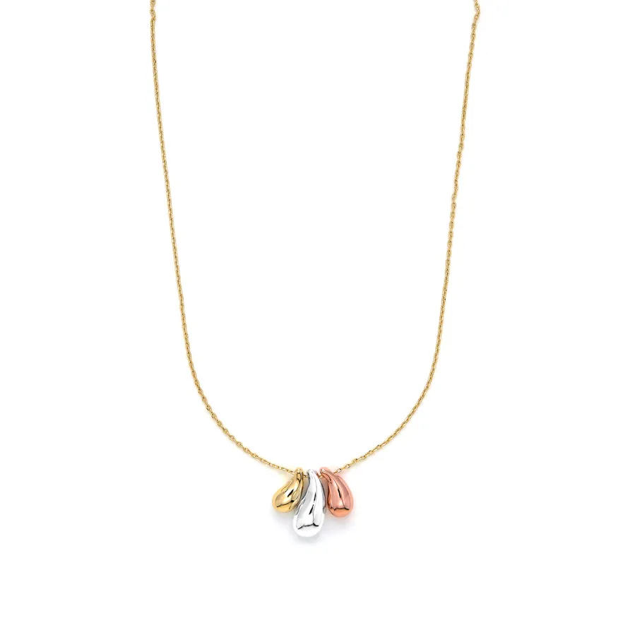 Set acabado plata, oro rosa y amarillo 18k - Necon