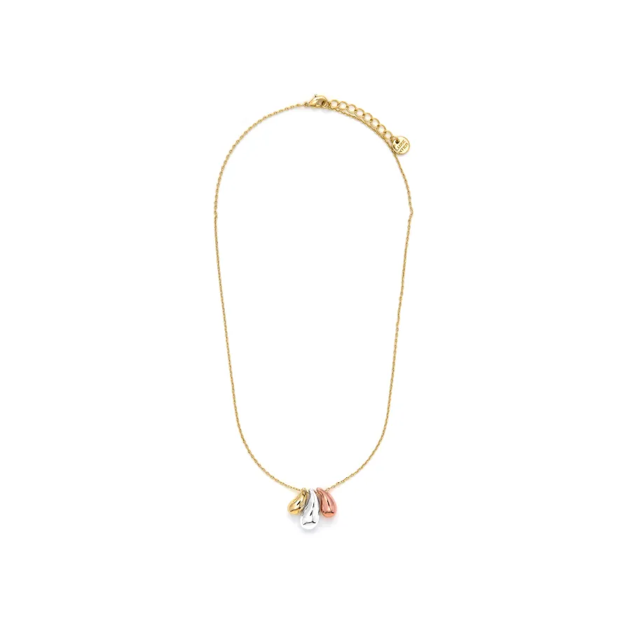 Set acabado plata, oro rosa y amarillo 18k - Necon